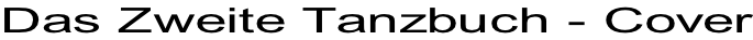 Das Zweite Tanzbuch - Cover